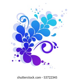 Abstract element looks like colorful flower. Vector illustration for Your design