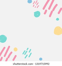 Abstract element patterned background vector