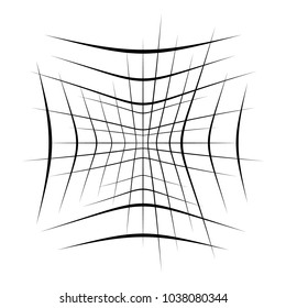 Abstract element with random overlapping lines. abstract distored lines 