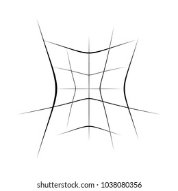 Abstract element with random overlapping lines. abstract distored lines 