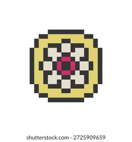 Elemento abstracto Pixel Art retro