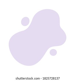 Abstract element shape backdrop design, fluid liquid shape vector template background modern clipart violet purple pastel color