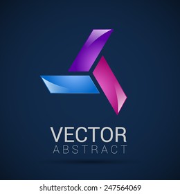 abstract element shape vector design icon