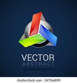 abstract element shape vector design icon