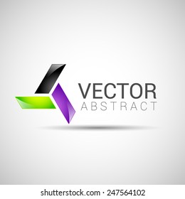 abstract element shape vector design icon
