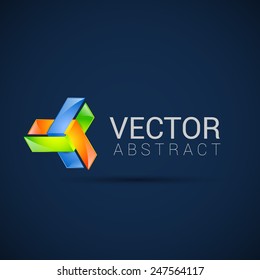 abstract element shape vector design icon