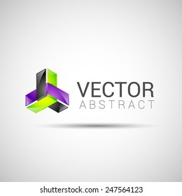 abstract element shape vector design icon