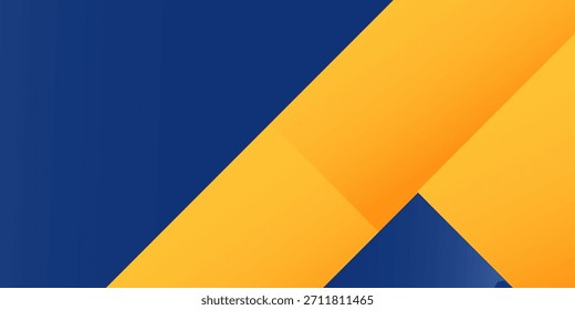 Elemento abstrato formas azul amarelo banner formas geométricas fundo. Projeto gráfico vetorial banner padrão apresentação plano de fundo web design