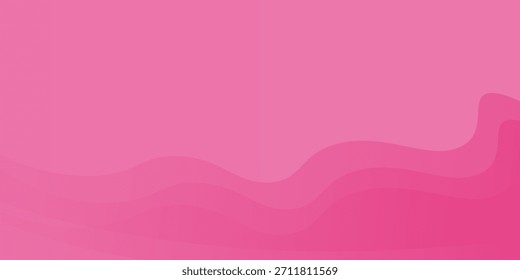 Abstract element shapes pink wavy background.