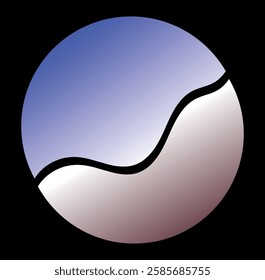 abstract element symbol sign on black background