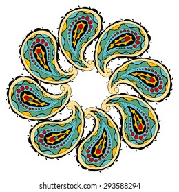 Abstract element. Vector illustration. Isolated on white