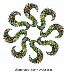 Abstract element. Vector illustration. Isolated on white