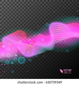 abstract element for your design on transparent background, pink color