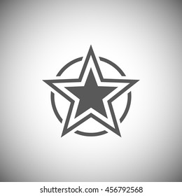 Abstract element,black star icon