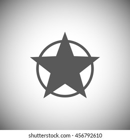 Abstract element,black star icon