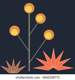 abstrakte Elemente Herbstblätter Blumenstruktur