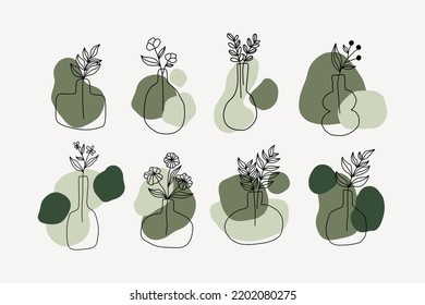 Abstract elements in boho style.Modern hand drawn minimal abstract form.