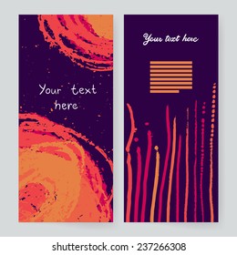 Abstract elements brochure design template.
