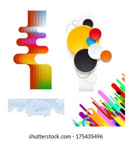 abstract elements for  design