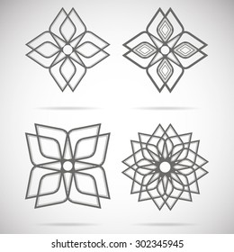 Abstract elements for design, logo, insignia