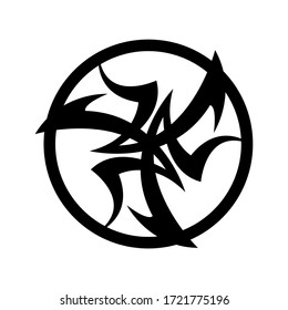 Abstract elements design for tattoo. Vector illustration