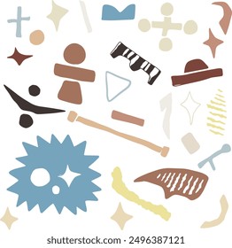 abstract elements, Dulux color patterns