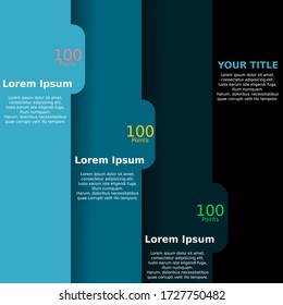 Abstract Elements of Graph. Diagram with steps, point, parts of processes. Creative concept for infographic. Business Data graph.