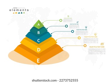 Abstract elements of graph Infographic design template with icons and 5 options or steps. Can be used for process, presentations, layout, banner, info graph vector illustration.