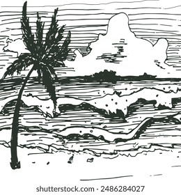 Abstract elements in gray color on an isolated background