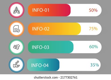 Abstract elements Infographic idea shape data vector Template Process concept Step for strategy and information education
