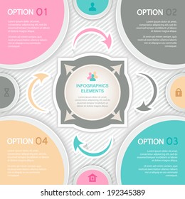 Abstract elements of infographics for business presentations