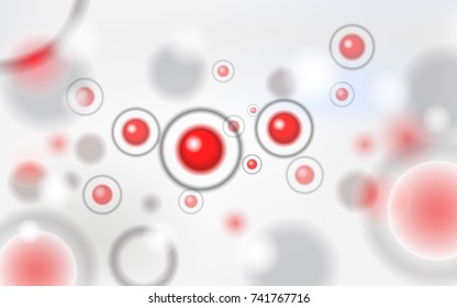 Abstract elements. Medical element,chemistry, physics. Molecules. Medical background.blurred. Vector illustration.