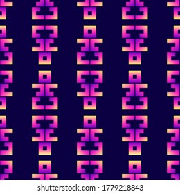 Abstract elements seamless pattern. Alchemy, spirituality, and occultism vector background. 