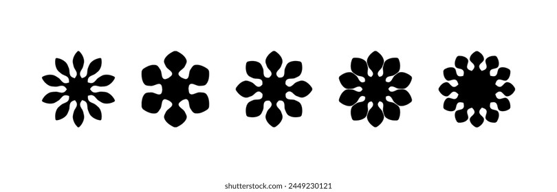 abstract elements set design for logo branding wed posters banner sticker business vector illustration