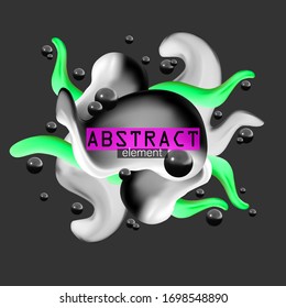 Abstract elements set futuristic style for technology and science

