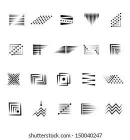 Abstract Elements Set - Isolated On White Background - Vector Illustration, Graphic Design Editable For Your Design. Business Logo