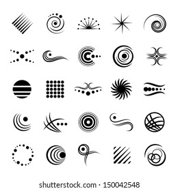 Abstract Elements Set - Isolated On White Background - Vector Illustration, Graphic Design Editable For Your Design. Business Logo