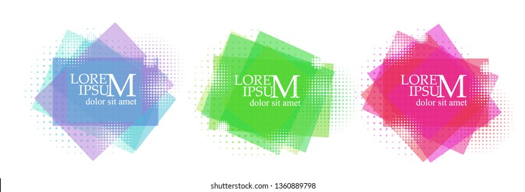 Abstract elements for text. Rectangular Frames