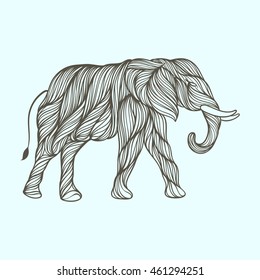 Abstract elephant