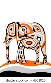 abstract elephant