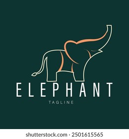 Diseño Abstractas del logotipo del elefante con las Formas geométricas coloridas