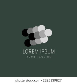 Resumen Logotipo Elevate. Símbolo de escalas de formas geométricas coloridas aislado en fondo blanco. Elemento de plantilla de diseño de logotipos de vectores planos para marca y logotipos de empresas