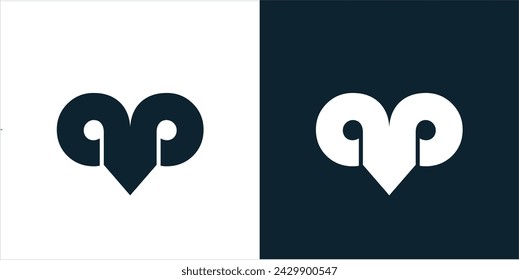 Abstract Elevate Logo Image. the letters a and a are combined. Round Vector Logo Design for Business Logo and Branding.