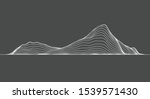 abstract elevation contour topography line for concept about minimal mountain , hill , wave form.