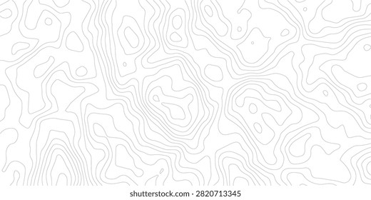 Abstract elevation map design with isolines showing geographic relief. Useful for cartography planning or data visualization projects.