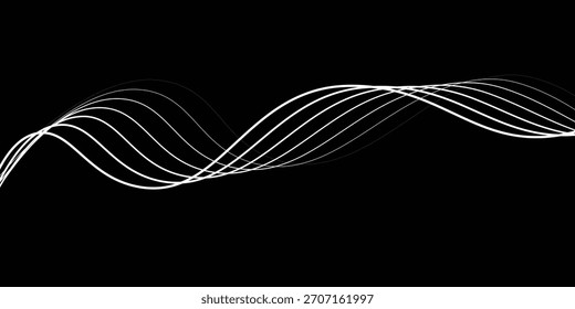 abstract elevation wavy topography strip line for concept about minimal mountain modern