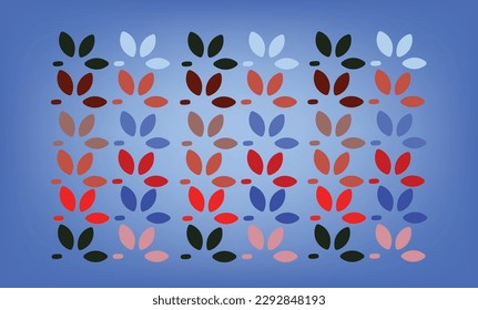 Abstract elips colorful vector with blue background color