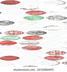 Abstract ellipse pattern design on white background.