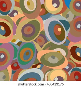 Abstract ellipses pattern