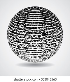 Abstract Elliptical Design Element. Vector